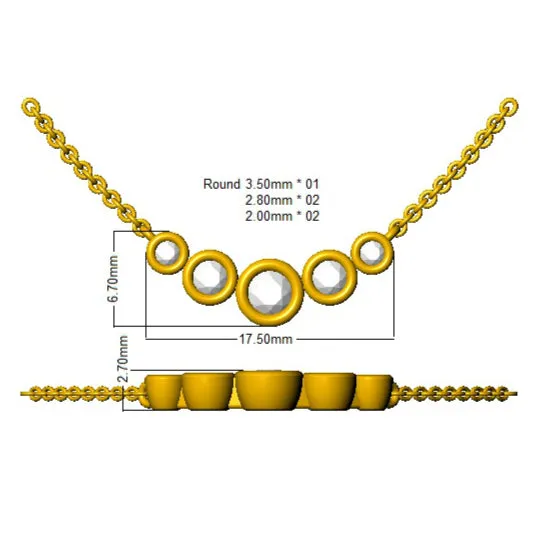 Necklaces 9 KT Rose Gold