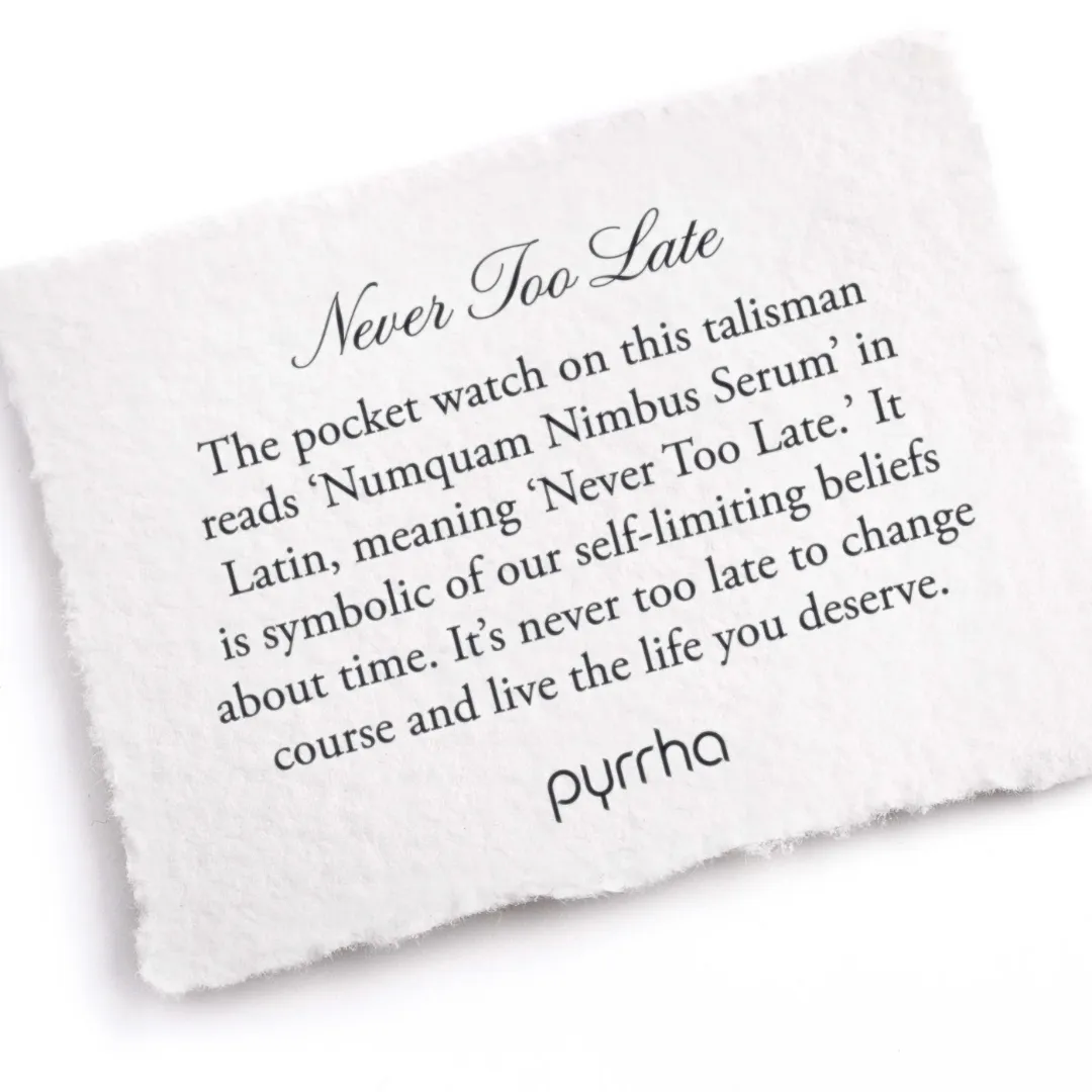 Never Too Late Talisman Necklace