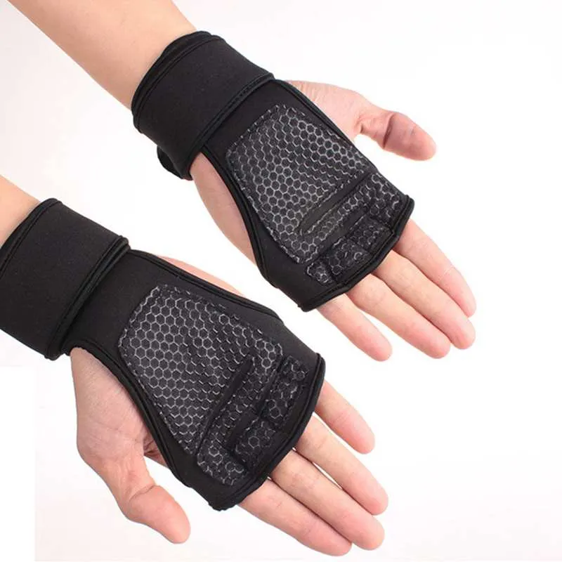 New 1 Pair Weight Lifting Training Gloves Women Men