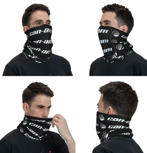 NEW Can-Am Bandana Neck Gaiter Printed BRP Motorcycle Wrap Scarf Multifunctional Balaclava Fishing for Men Women Adult All Season