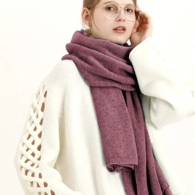 New Design Brand Elastic Cashmere  Scarf