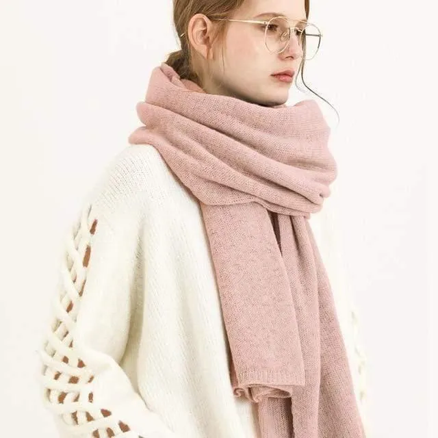 New Design Brand Elastic Cashmere  Scarf