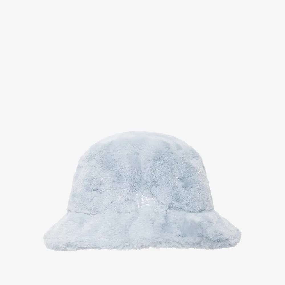 New Era Womens Fur Blue Bucket Hat