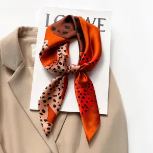 New Style 70 Silk Small Square Scarf Women's Silk Scarf Korean Printed Mulberry Silk Decorative Scarf Autumn And Winter Warm Scarf Scarf