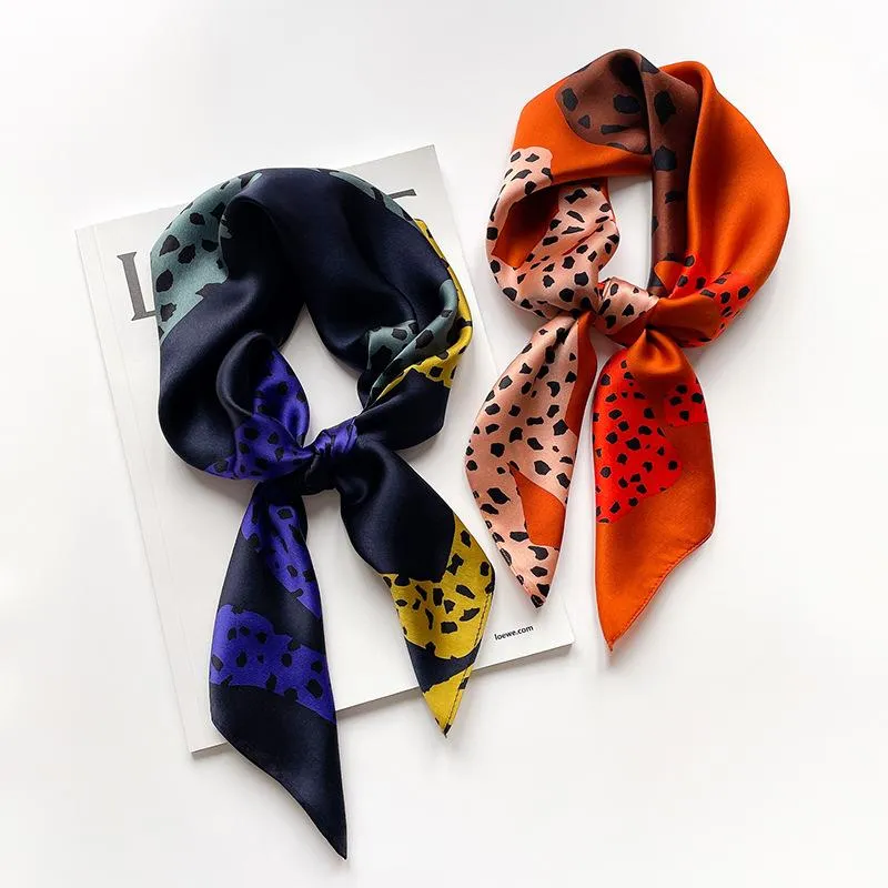 New Style 70 Silk Small Square Scarf Women's Silk Scarf Korean Printed Mulberry Silk Decorative Scarf Autumn And Winter Warm Scarf Scarf