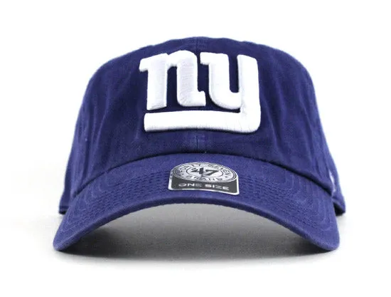 New York Giants 47 Brand Clean Up Unconstructed Baseball Adjustable Hat (Team Colors)