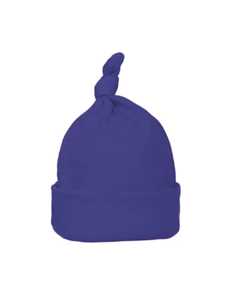Newborn Royal Blue Knotted Baby Hat  - Everyday Collection