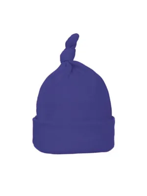 Newborn Royal Blue Knotted Baby Hat  - Everyday Collection