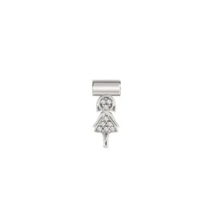 Nomination SeiMia Pendant, Pave Mom, Silver