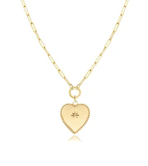 Nostalgic Heart Pendant Necklace