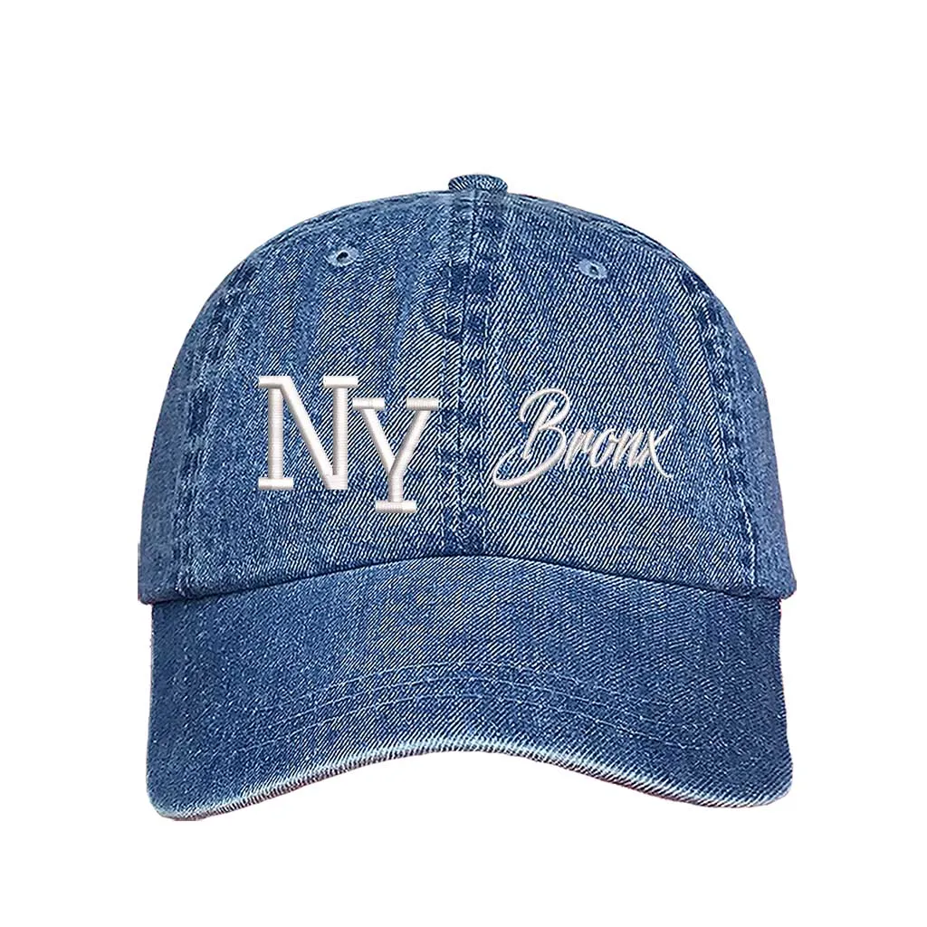 NY 3D Bronx Embroidered Baseball Cap 🗽🧢