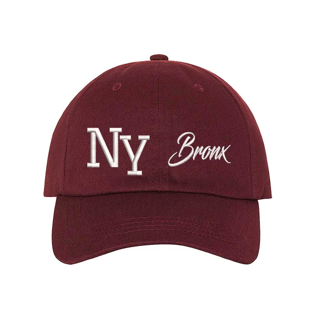 NY 3D Bronx Embroidered Baseball Cap 🗽🧢