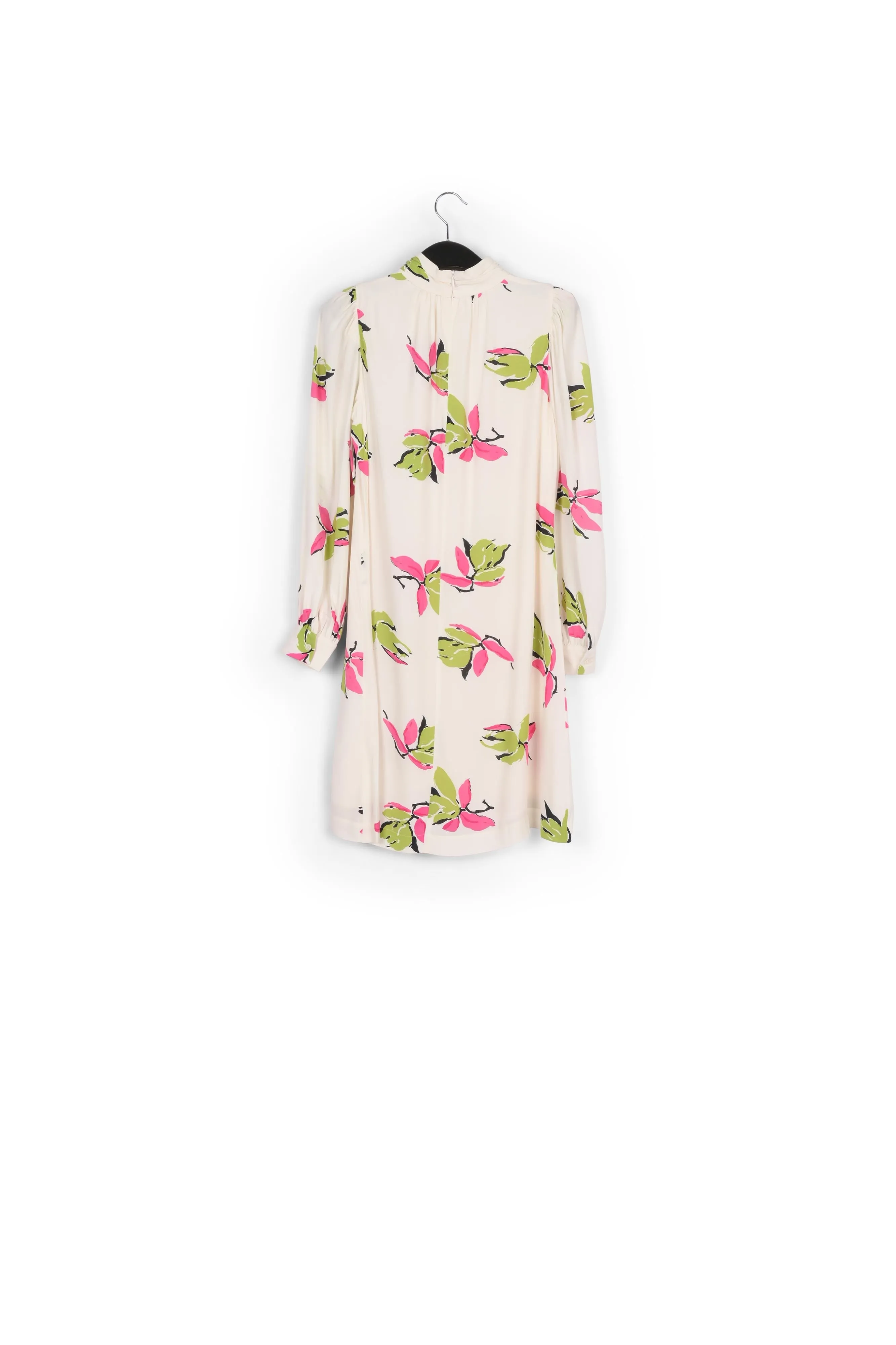 Off-white floral-printed mini dress
