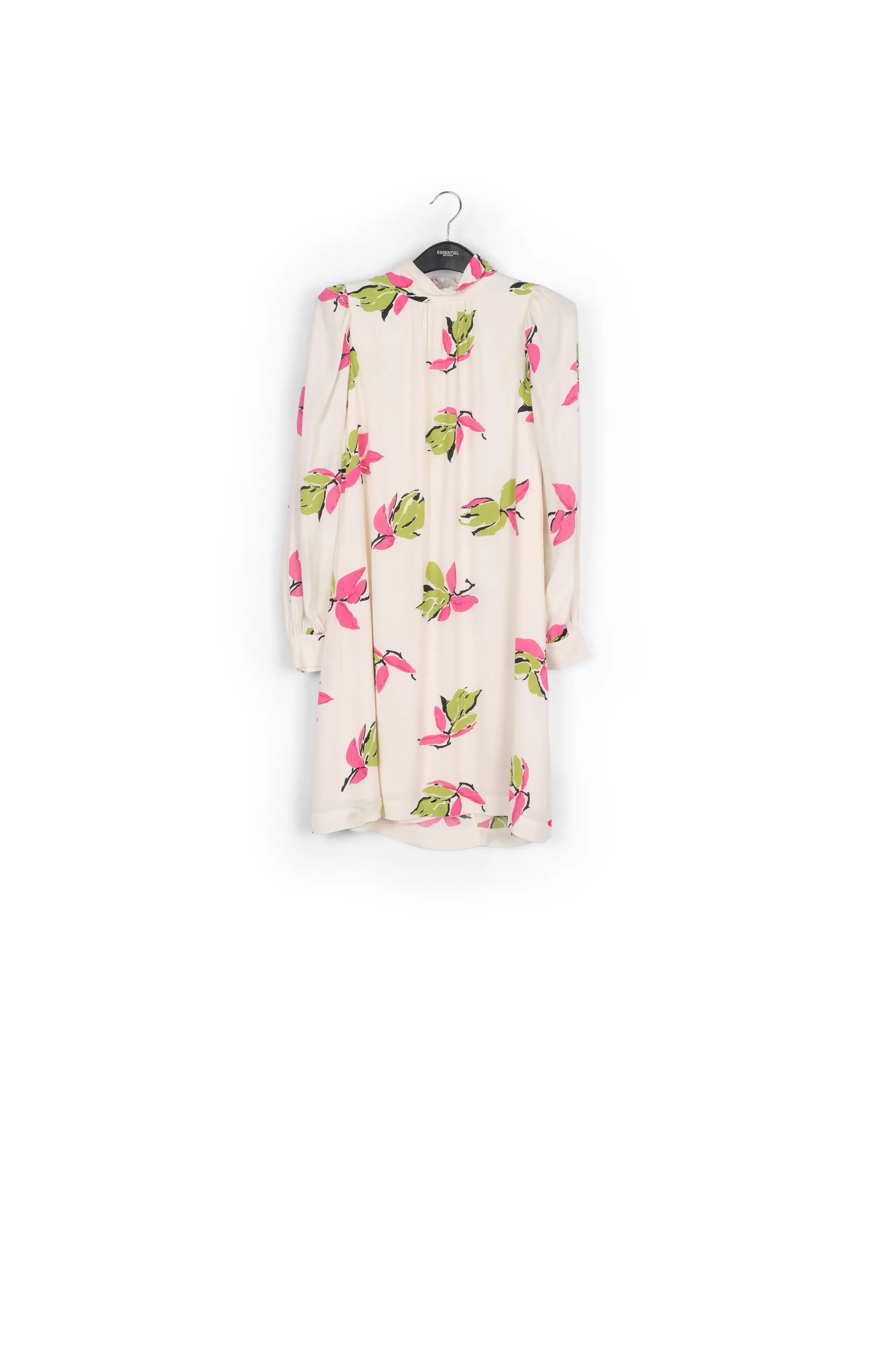 Off-white floral-printed mini dress