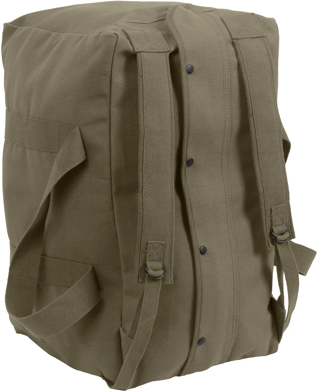 Olive Drab - Tactical Cotton Canvas Parachute Cargo Bag & Backpack