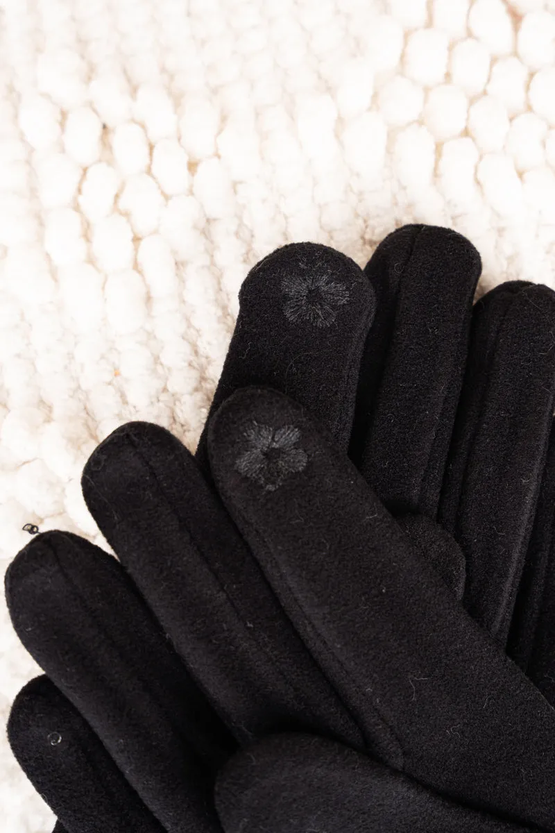 One Pair The Raquel Smart Touch Gloves, Black