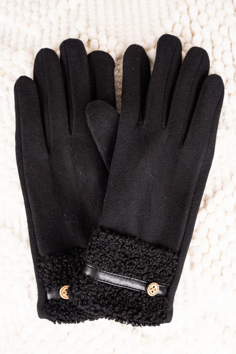 One Pair The Raquel Smart Touch Gloves, Black