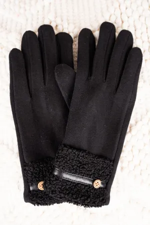 One Pair The Raquel Smart Touch Gloves, Black
