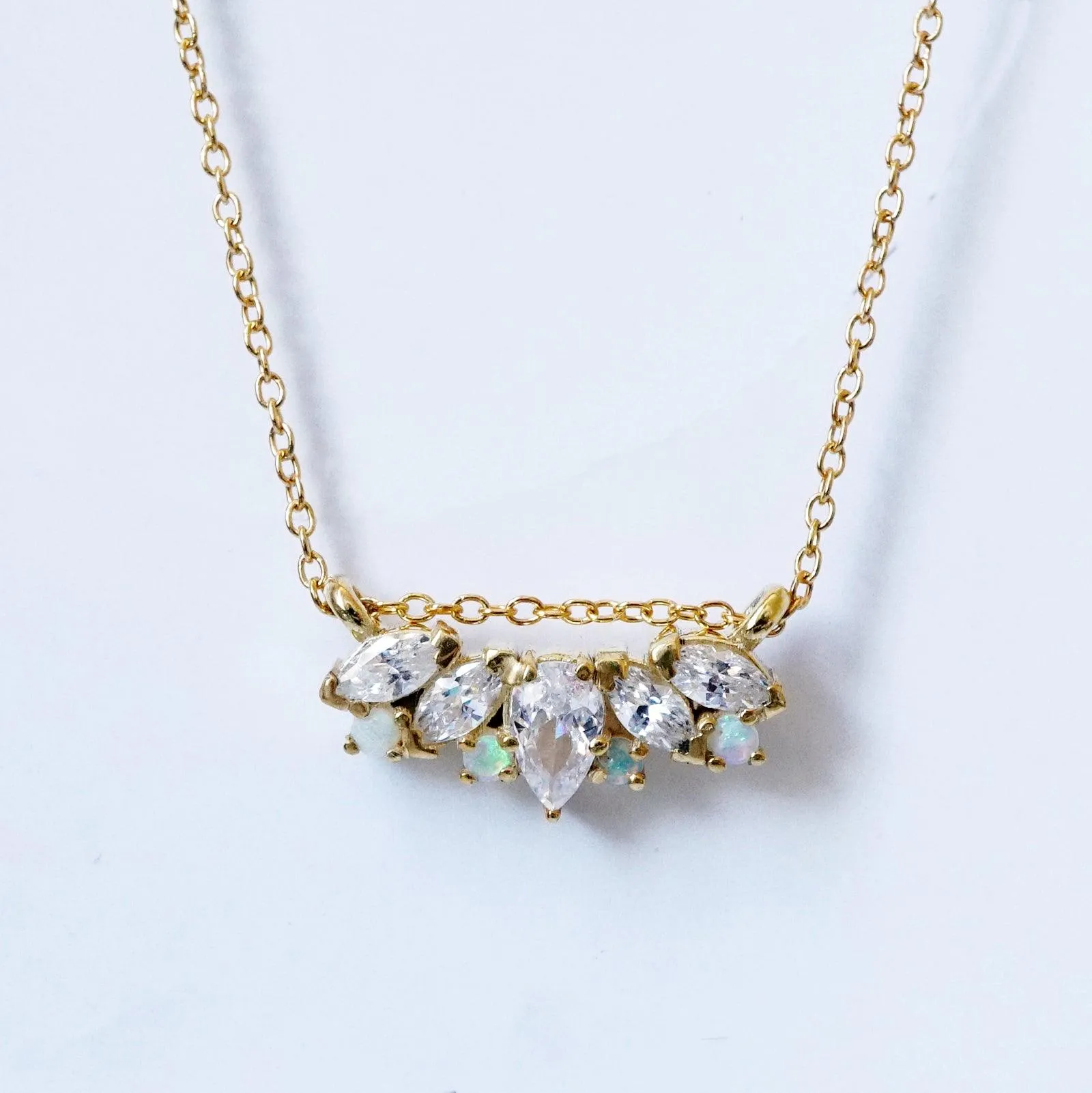 Opal Marquise Horizon Pendant