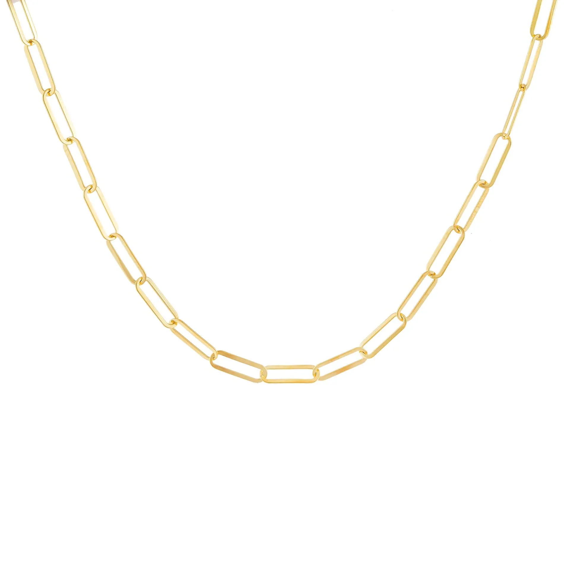 Open Oval Link Necklace