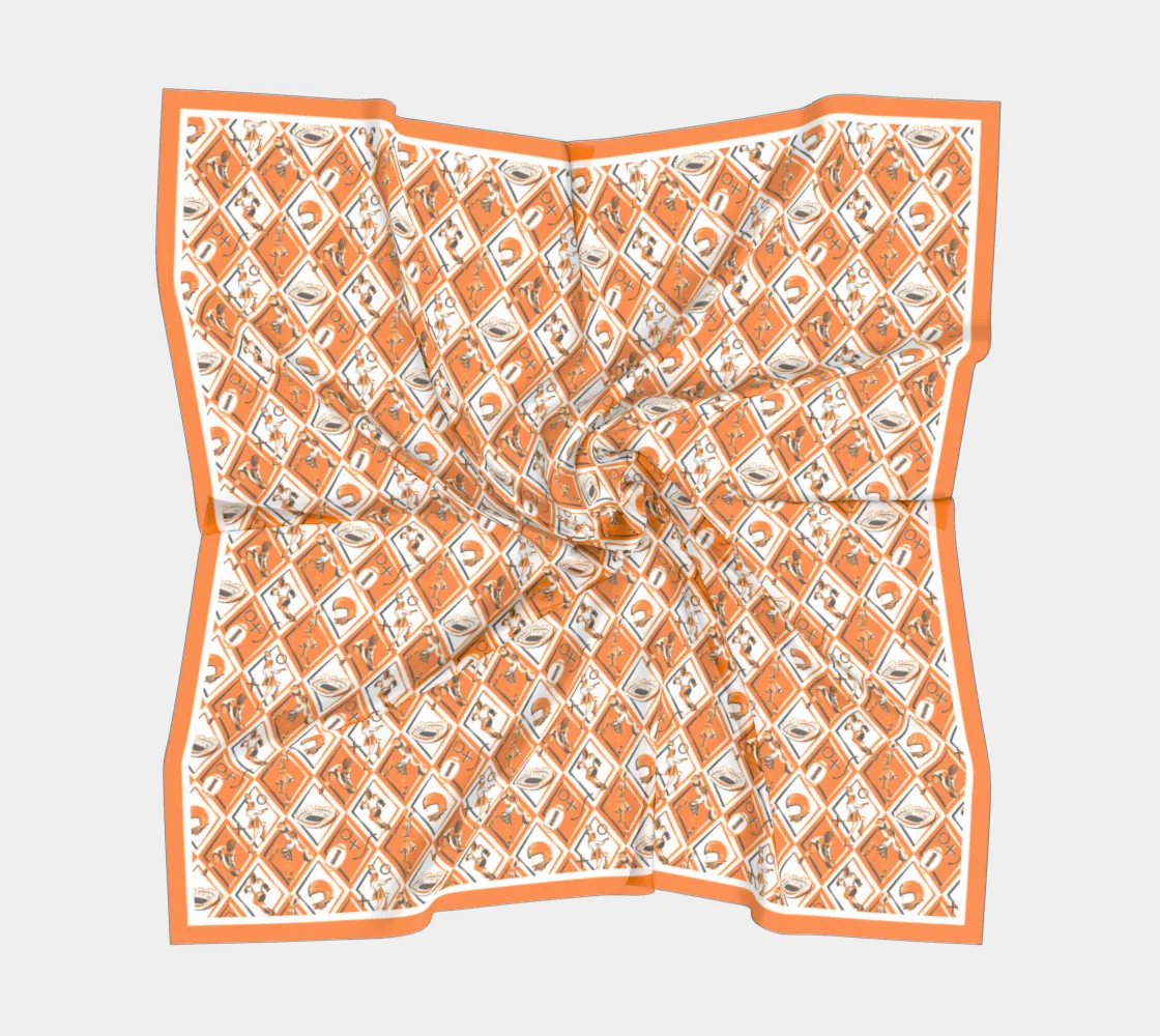 Orange   White   Grey Checkerboard Gameday 24 - Wholesale