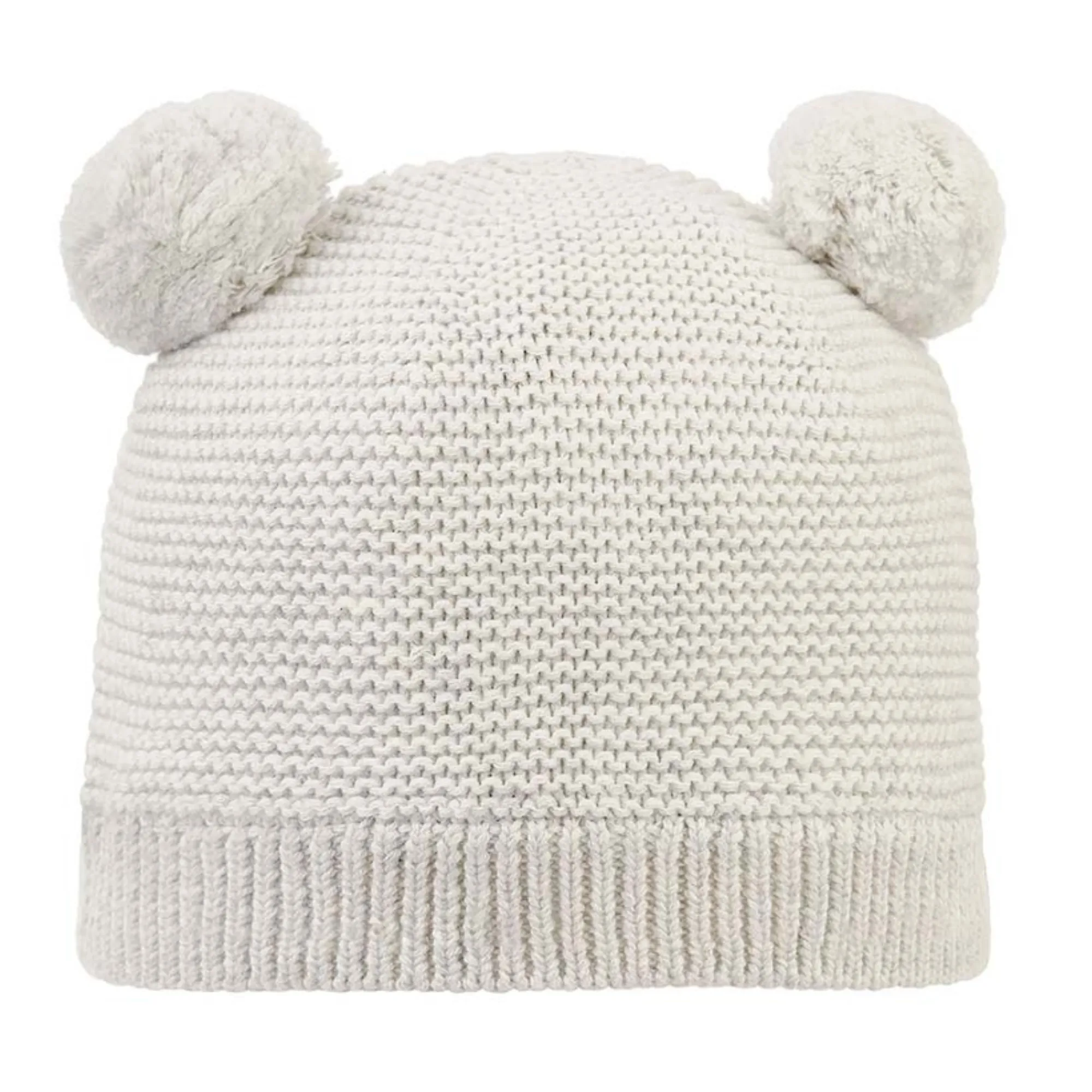 Organic Snowy Beanie - Pebble