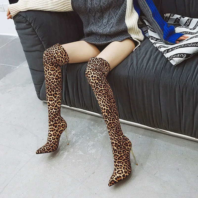 Over Knee High Heels Boots Ladies