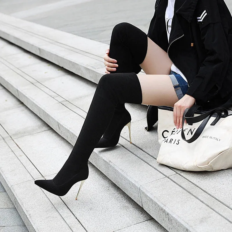 Over Knee High Heels Boots Ladies