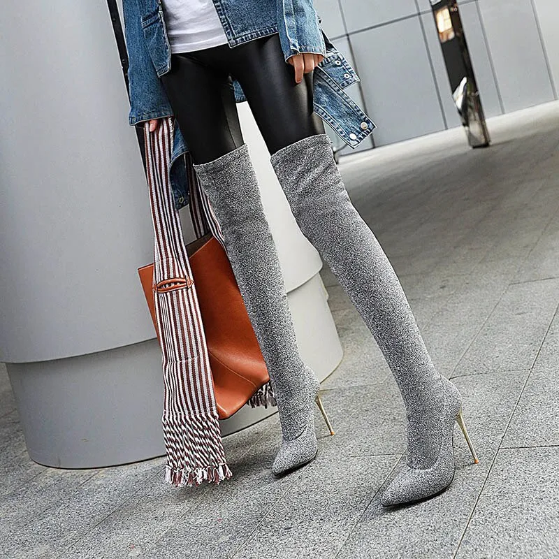 Over Knee High Heels Boots Ladies