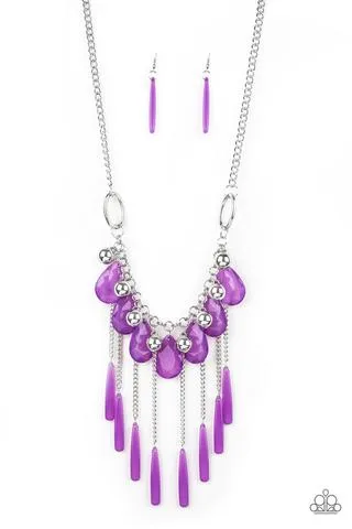Paparazzi - Roaring Riviera - Purple Necklace