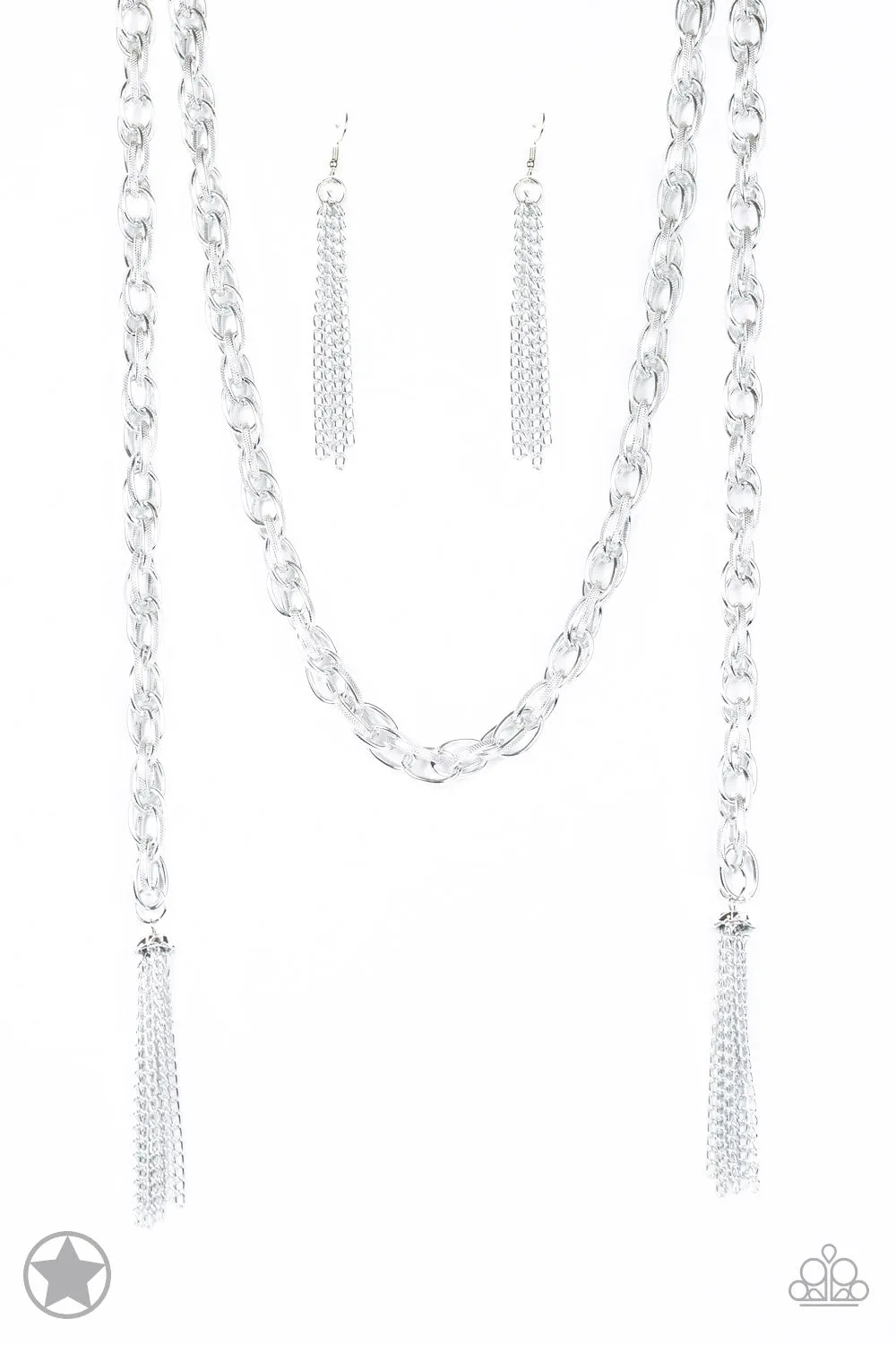 Paparazzi - Scarfed for Attention - Silver Necklace