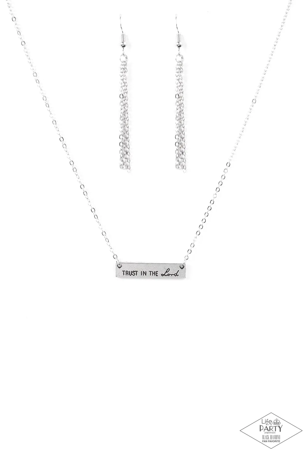 Paparazzi - Trust In The Lord - Silver Necklace