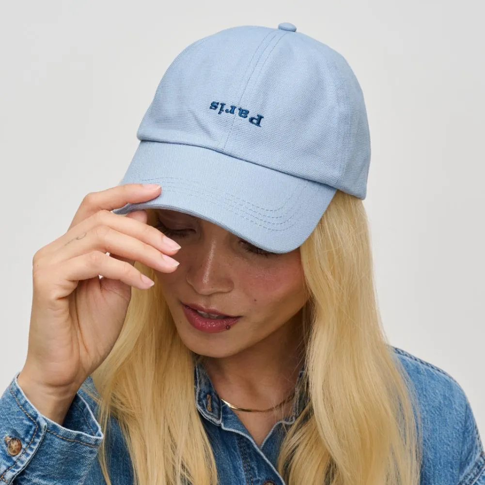 Paris Embroidered Hat Baseball Cap