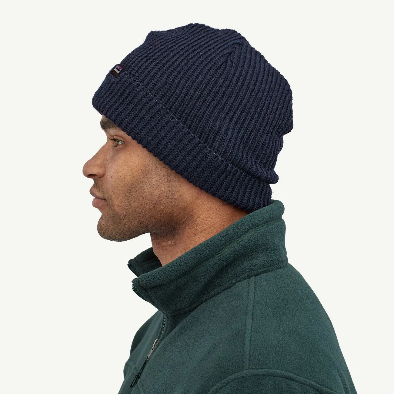 PATAGONIA FISHERMANS ROLLED BEANIE - NAVY BLUE