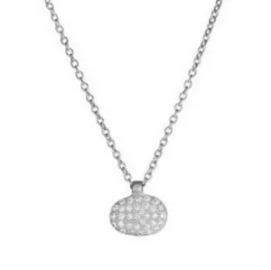 Pave Pebble Necklace