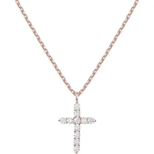 PAVOI 14K Gold Plated Cross Necklace for Women | Cross Pendant | Gold Necklaces for Women | Multiple Colors and Sizes