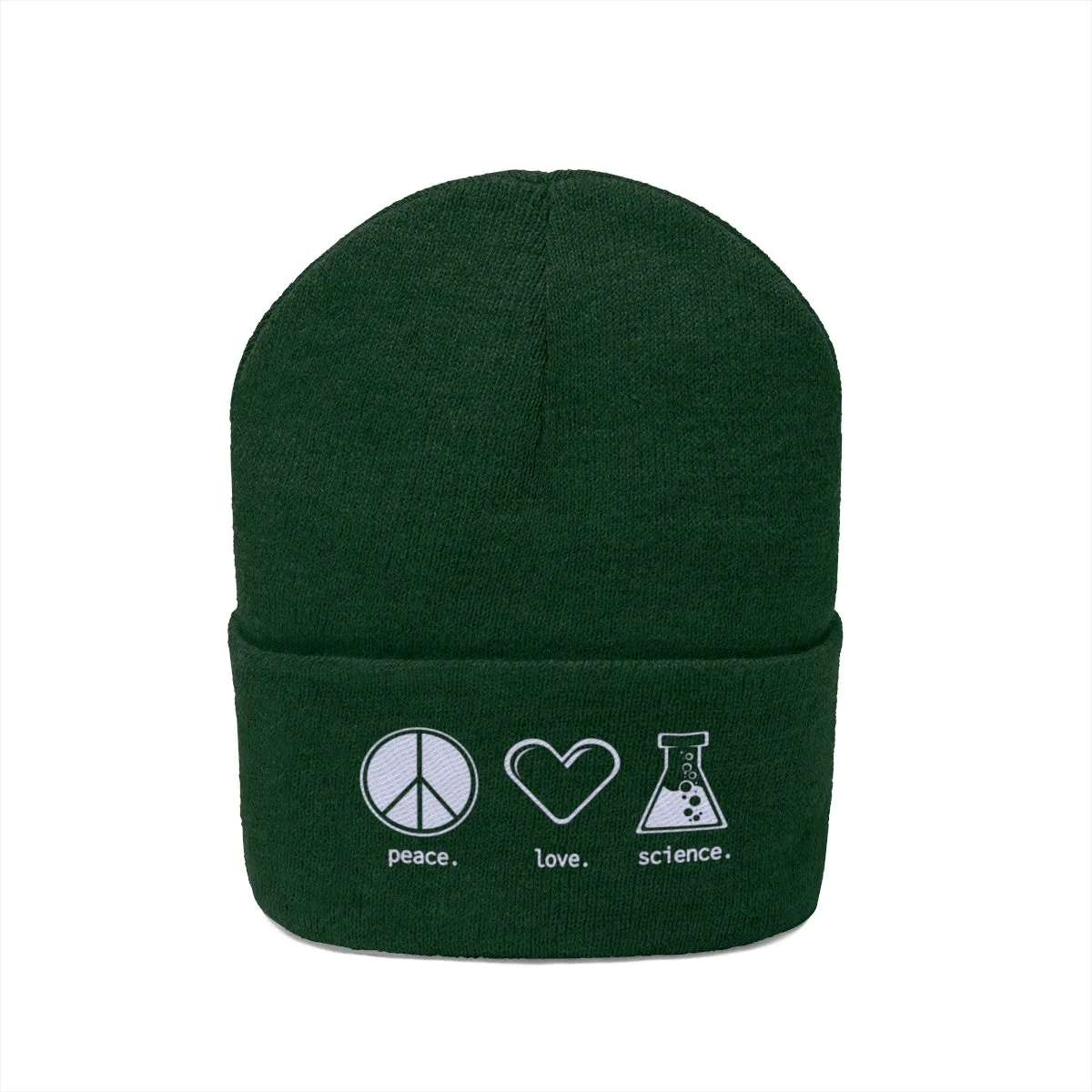 Peace. Love. Science. (Beanie)