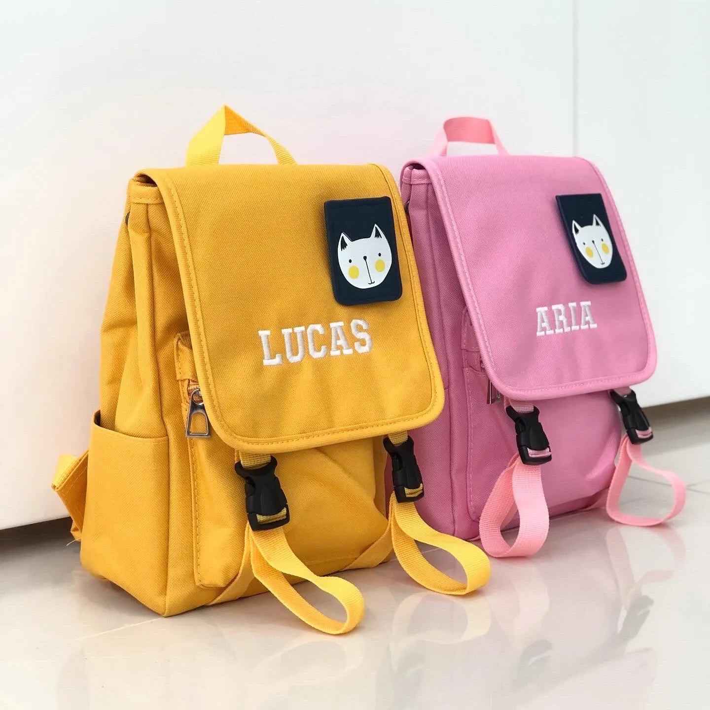 Personalised Unisex Mini Dog Nursery School Backpack Rucksack Bag (Multicoloured)