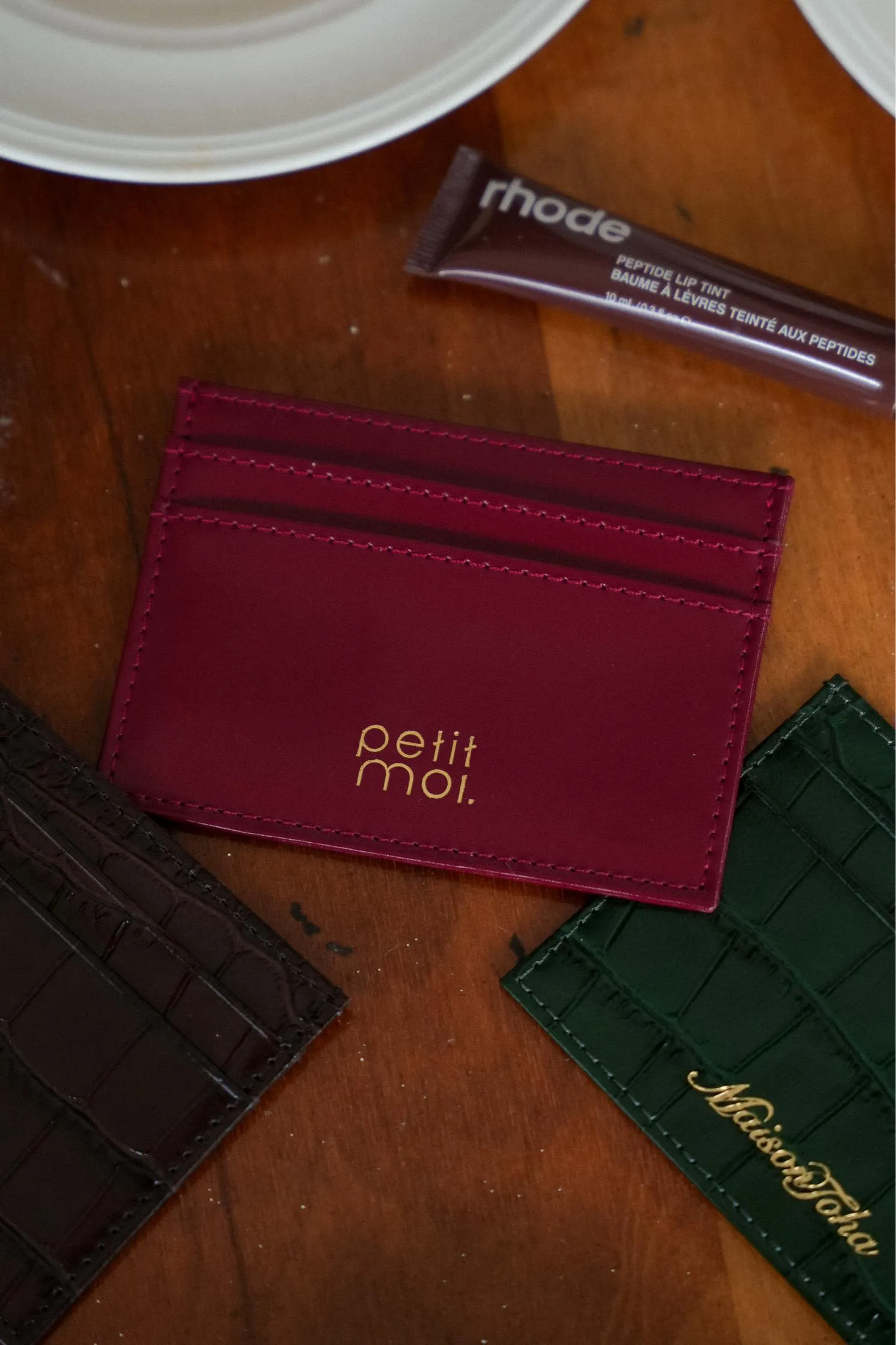 PETIT MOI CARDHOLDER IN ROUGE