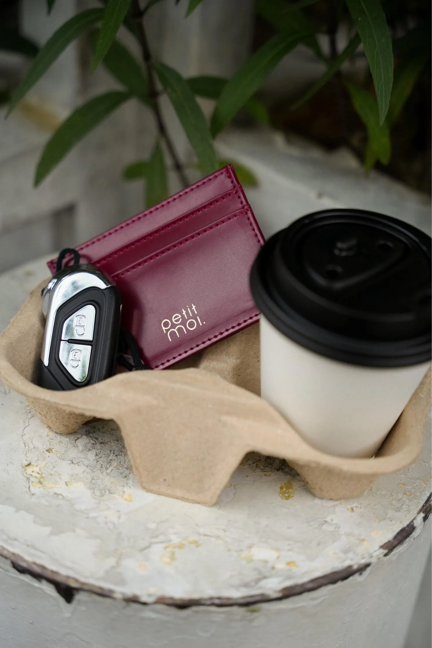 PETIT MOI CARDHOLDER IN ROUGE