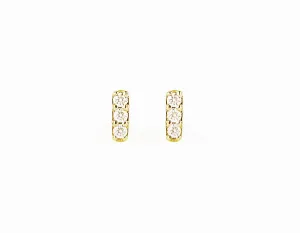 Petite Diamond Bar Earrings