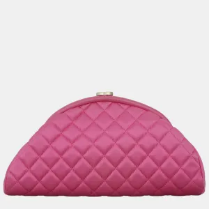 Pink Satin Timeless Clutch