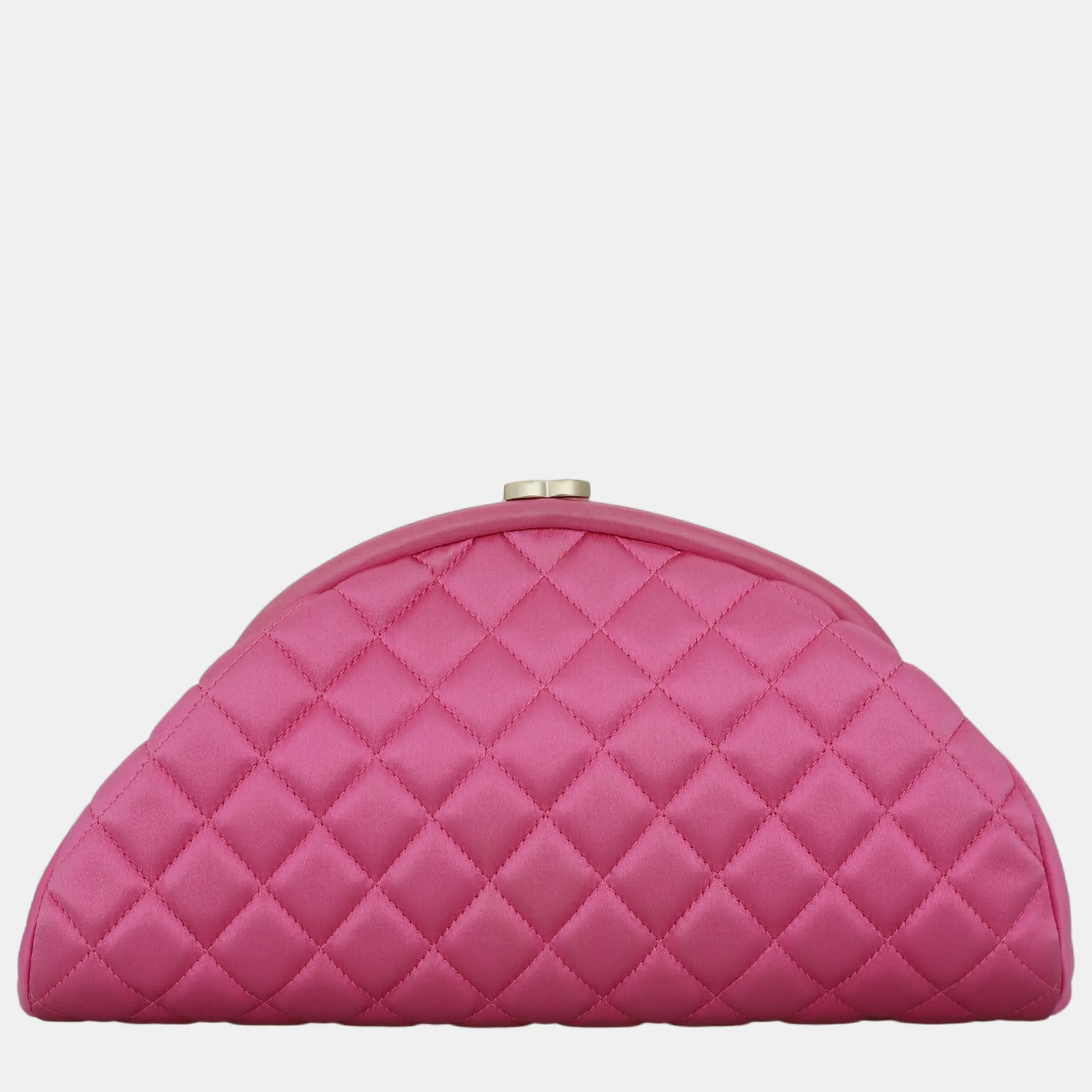 Pink Satin Timeless Clutch