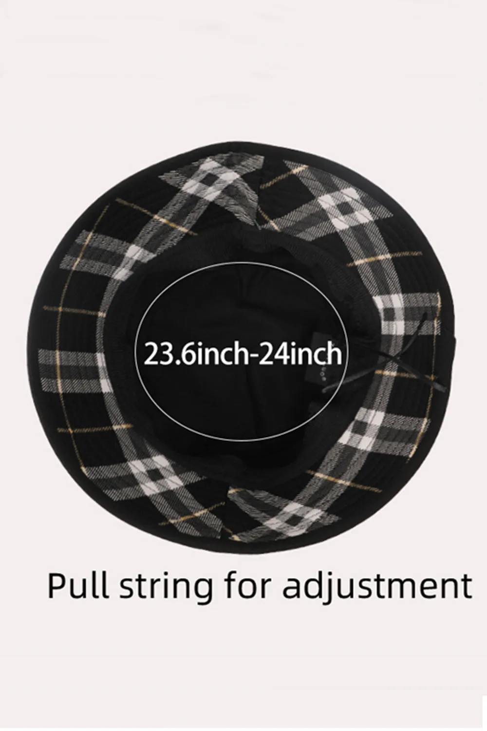 Plaid Printed Bucket Hat