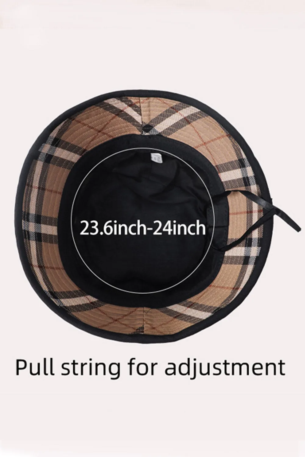 Plaid Printed Bucket Hat