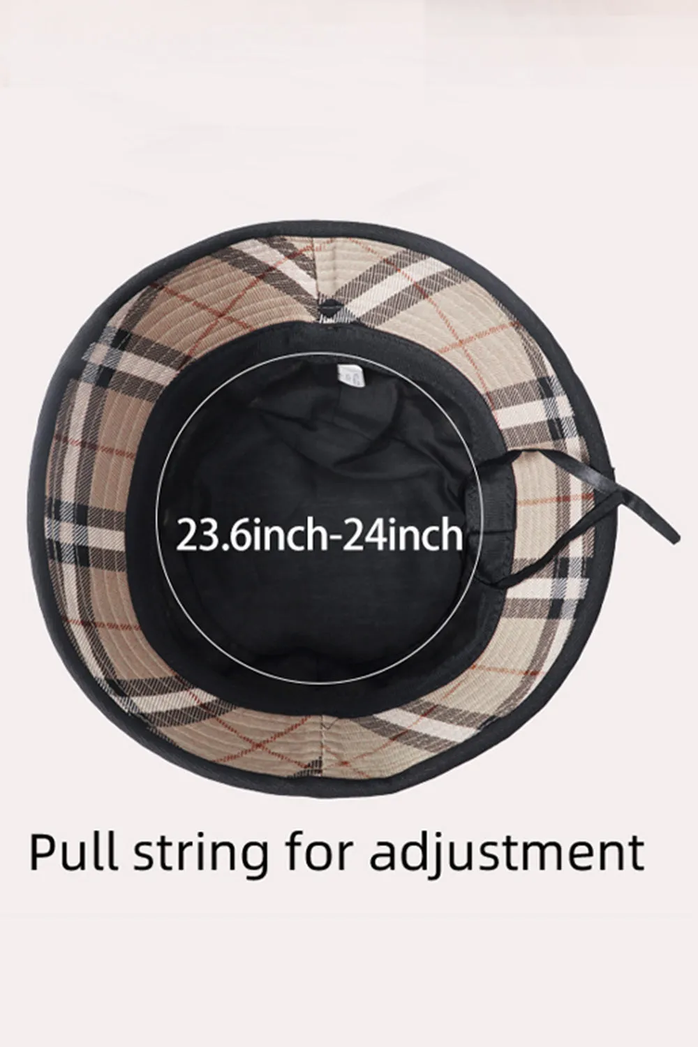 Plaid Printed Bucket Hat