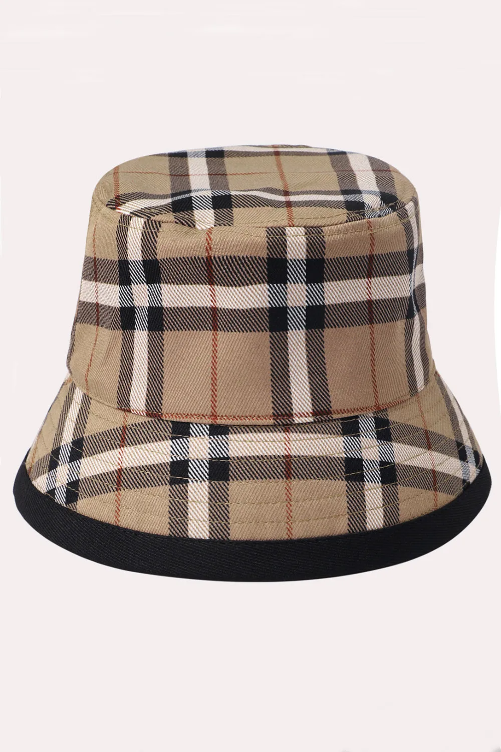Plaid Printed Bucket Hat