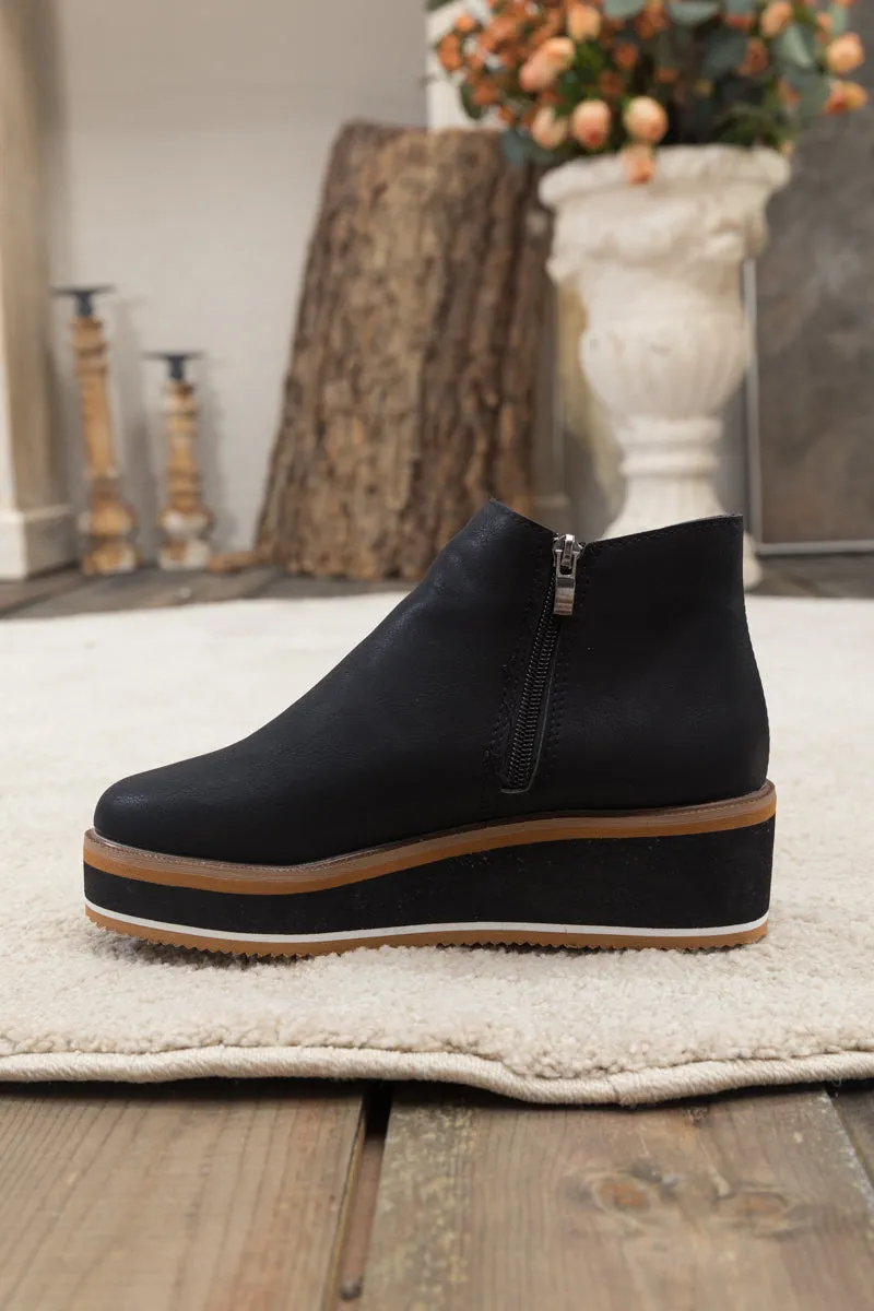 Platform Ankle Boot - Black