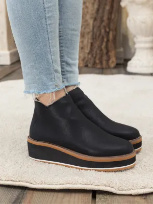 Platform Ankle Boot - Black