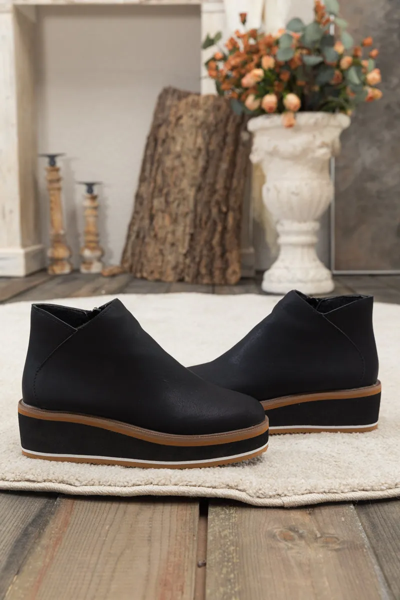 Platform Ankle Boot - Black